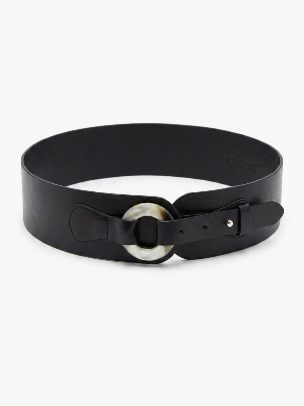 Olsen wide leather belt